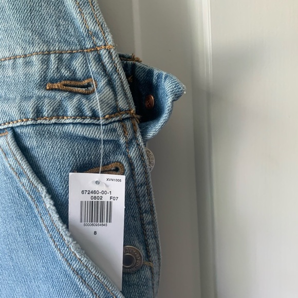 NWT Light Wash Straight Leg Denim Overalls - Picture 13 of 13